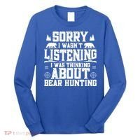 Thinking About Bear Hunting Bear Hunter Gift Long Sleeve Shirt thumb 0
