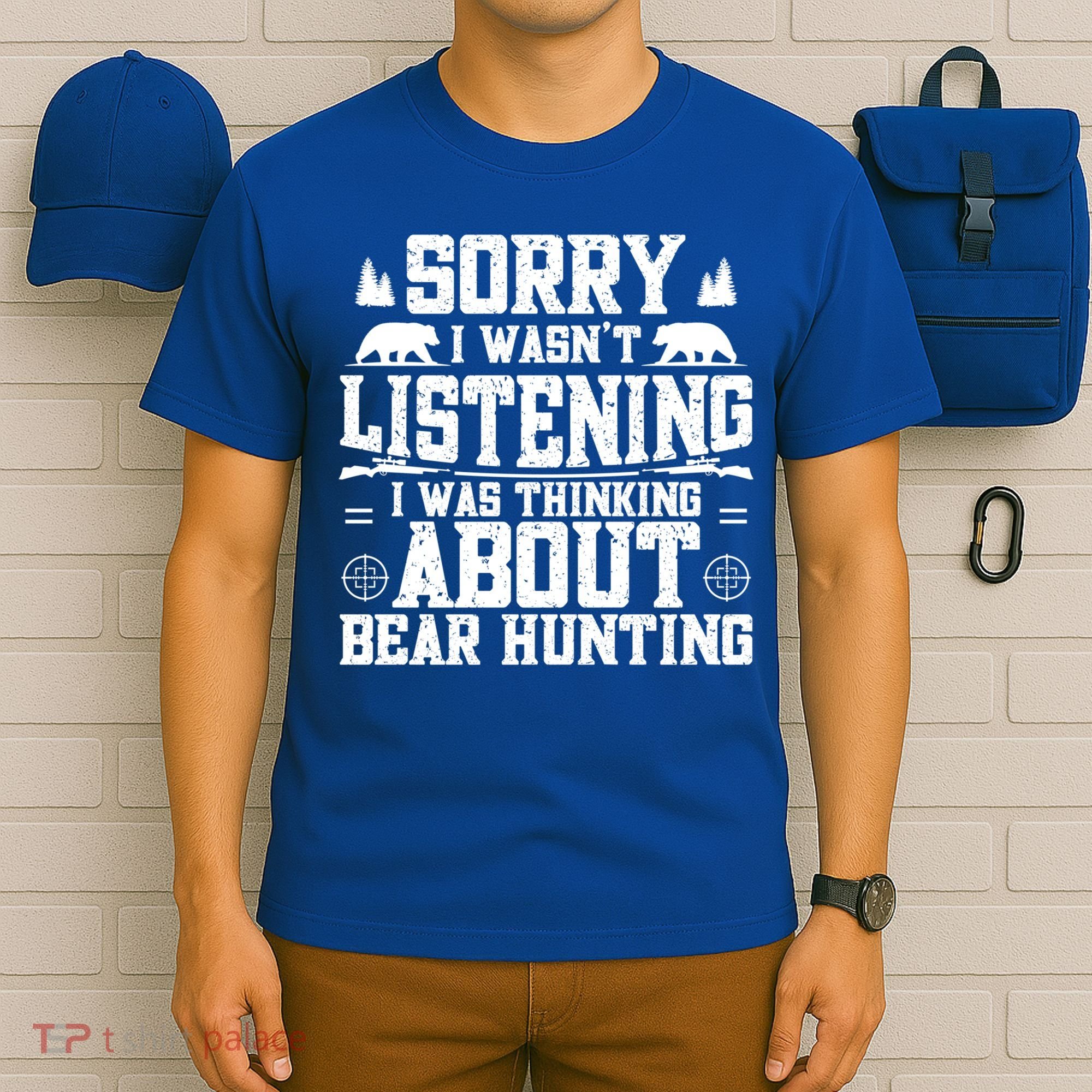 Thinking About Bear Hunting Bear Hunter Gift T-Shirt