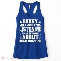 Thinking About Bear Hunting Bear Hunter Gift Women's Tank Top thumb 0
