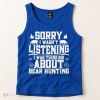 Thinking About Bear Hunting Bear Hunter Gift Tank Top thumb 2
