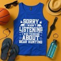 Thinking About Bear Hunting Bear Hunter Gift Tank Top thumb 4