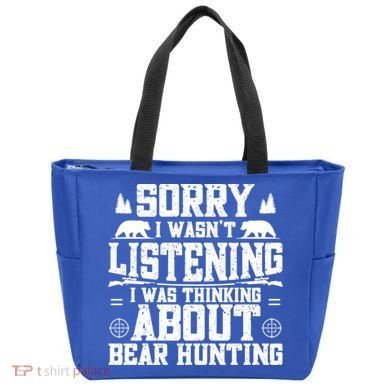 Thinking About Bear Hunting Bear Hunter Gift Tote Bag