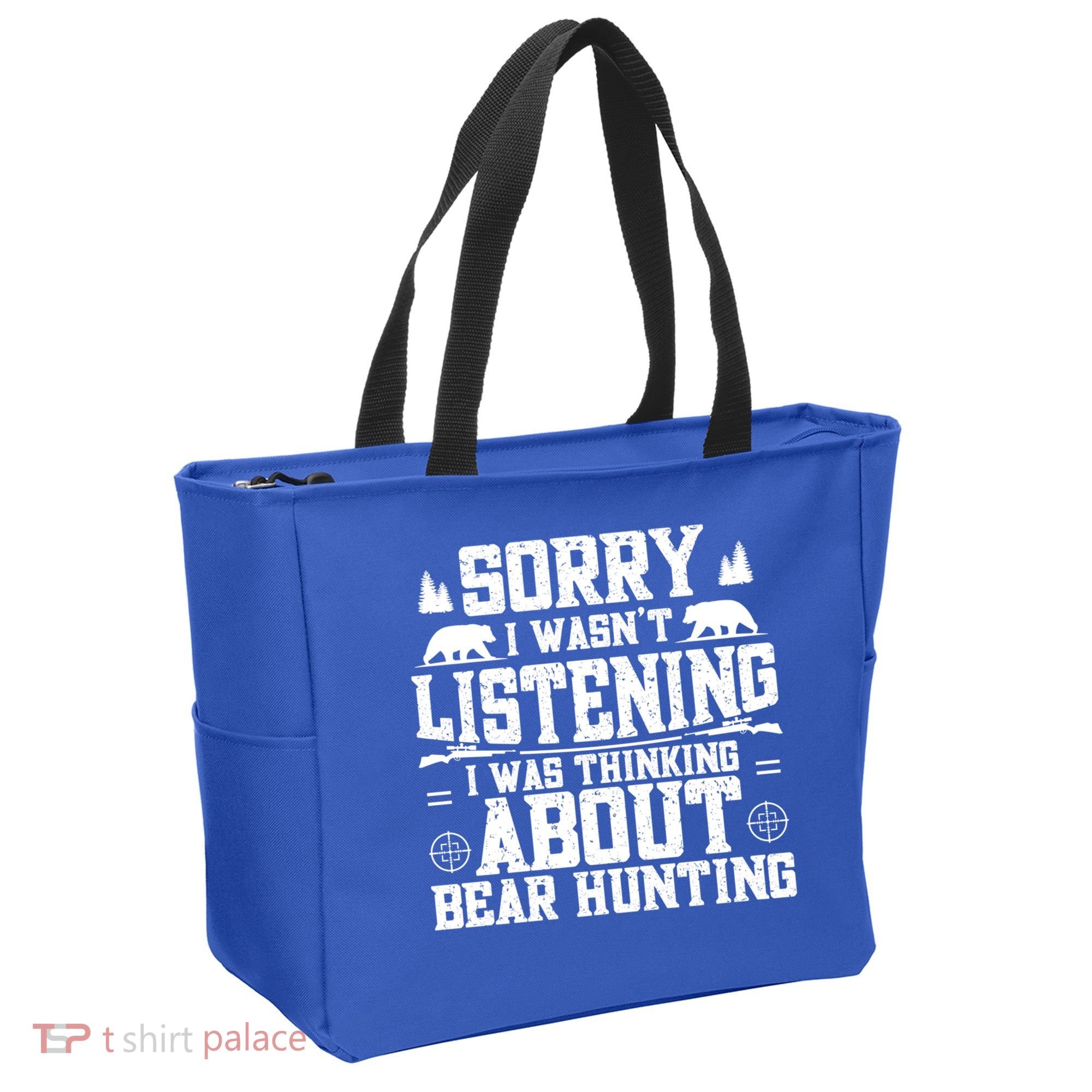 Thinking About Bear Hunting Bear Hunter Gift Tote Bag