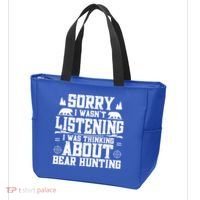 Thinking About Bear Hunting Bear Hunter Gift Tote Bag thumb 3