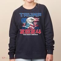 Take America Back Trump 2024 Women's Sweatshirt thumb 0
