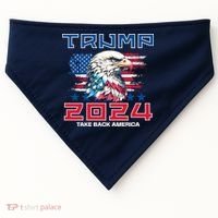 Take America Back Trump 2024 USA-Made Doggie Bandana thumb 0