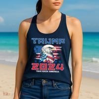 Take America Back Trump 2024 Women's Tank Top thumb 2