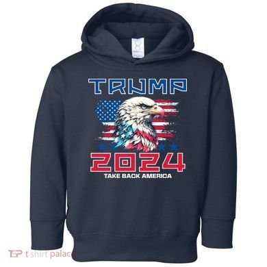 Take America Back Trump 2024 Toddler Hoodie
