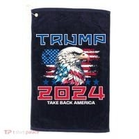 Take America Back Trump 2024 Golf Towel thumb 0