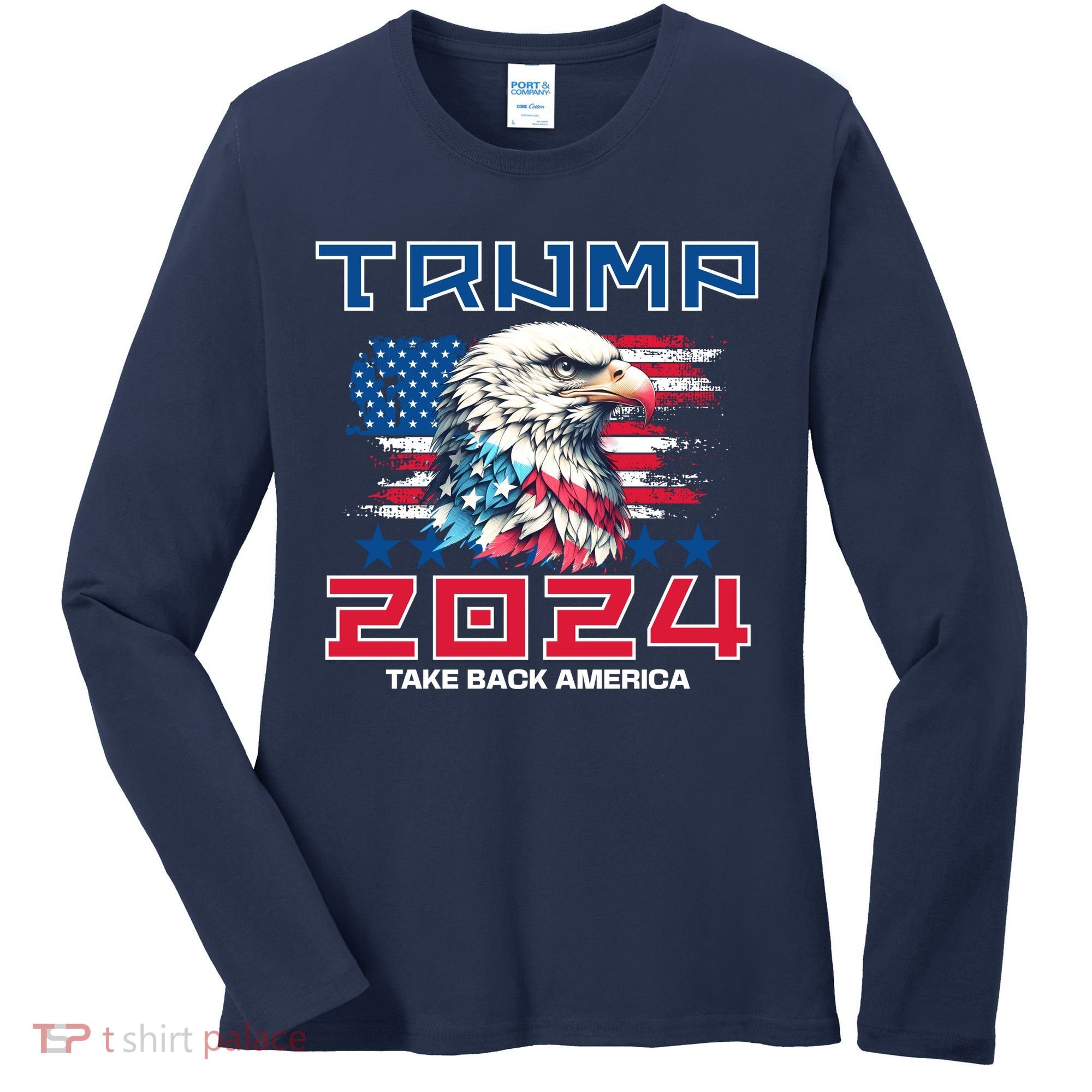Take America Back Trump 2024 Women's Long Sleeve Shirt