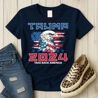Take America Back Trump 2024 Women's T-Shirt thumb 3