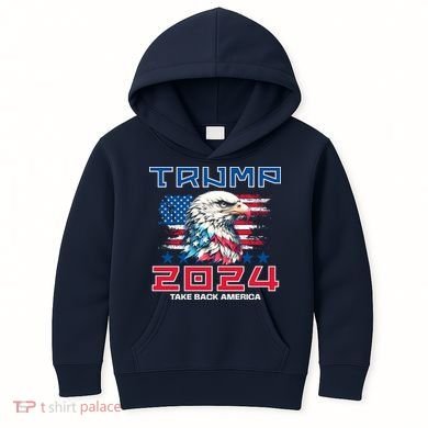 Take America Back Trump 2024 Kids Hoodie
