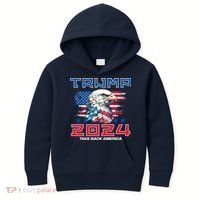 Take America Back Trump 2024 Kids Hoodie thumb 0