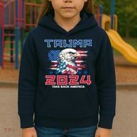 Take America Back Trump 2024 Kids Hoodie thumb 3