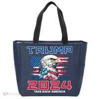 Take America Back Trump 2024 Tote Bag thumb 0