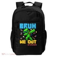 Teacher Appreciation Bruh We Out Gamer Pixel Style Summer Backpack thumb 0