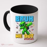 Teacher Appreciation Bruh We Out Gamer Pixel Style Summer Coffee Mug thumb 0