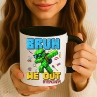 Teacher Appreciation Bruh We Out Gamer Pixel Style Summer Coffee Mug thumb 3