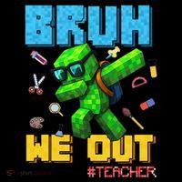 Teacher Appreciation Bruh We Out Gamer Pixel Style Summer Coffee Mug thumb 5