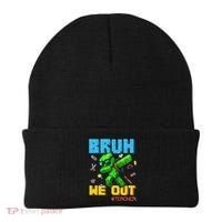 Teacher Appreciation Bruh We Out Gamer Pixel Style Summer Beanie thumb 0