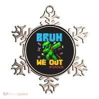 Teacher Appreciation Bruh We Out Gamer Pixel Style Summer Ornament thumb 0