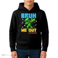 Teacher Appreciation Bruh We Out Gamer Pixel Style Summer Kids Hoodie thumb 4
