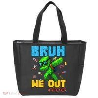 Teacher Appreciation Bruh We Out Gamer Pixel Style Summer Tote Bag thumb 0