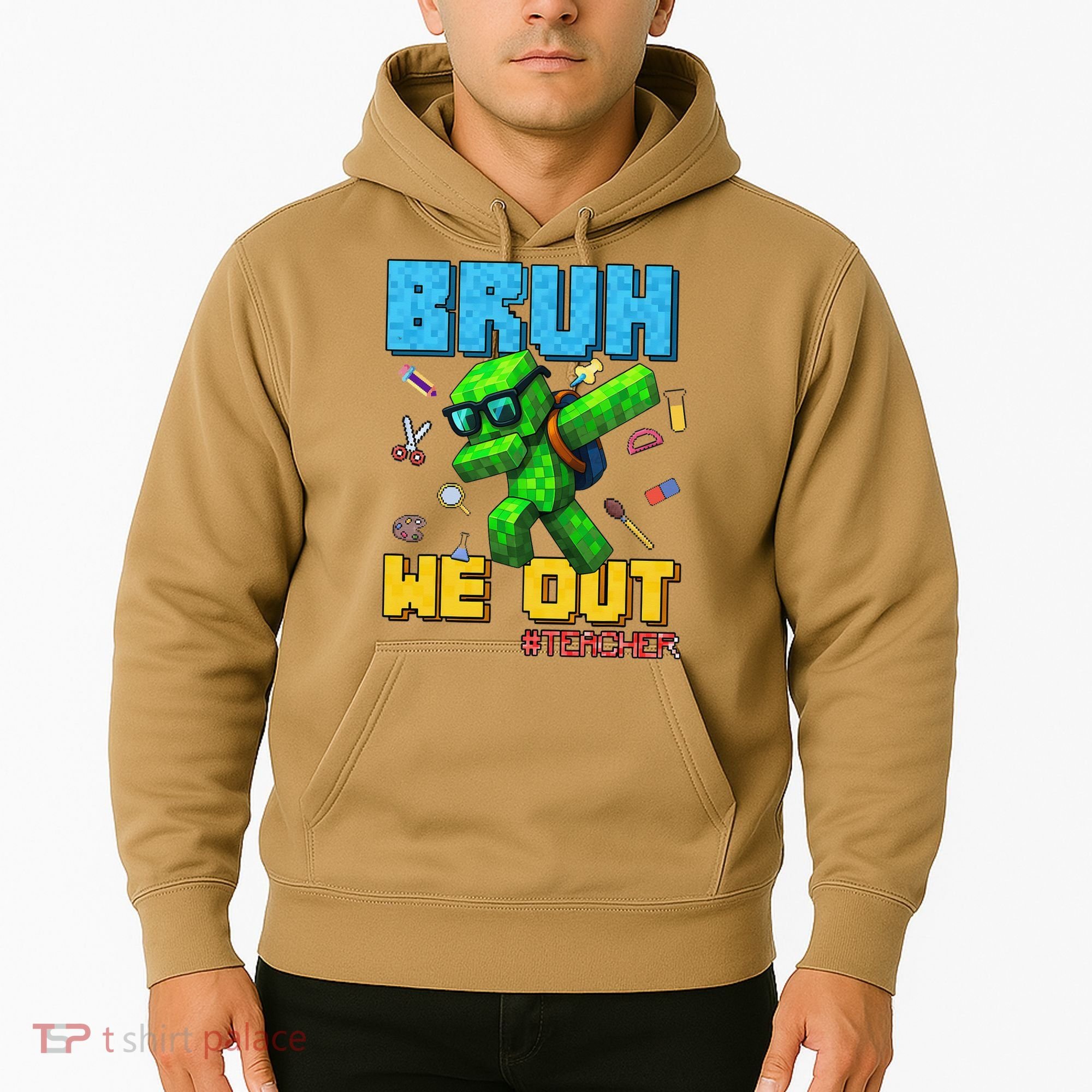 Teacher Appreciation Bruh We Out Gamer Pixel Style Summer Hoodie