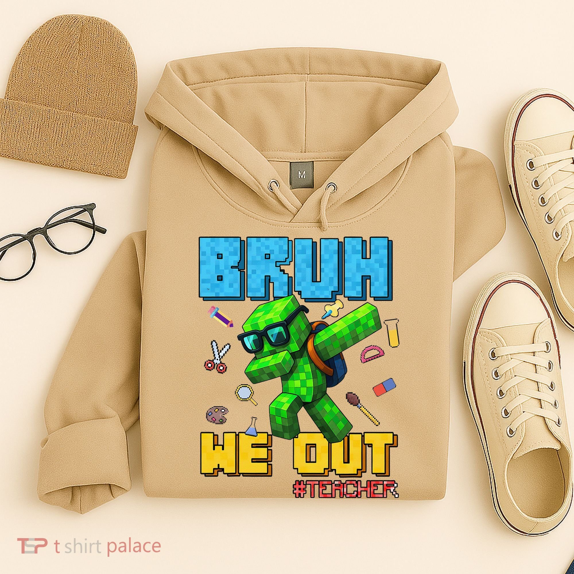 Teacher Appreciation Bruh We Out Gamer Pixel Style Summer Hoodie