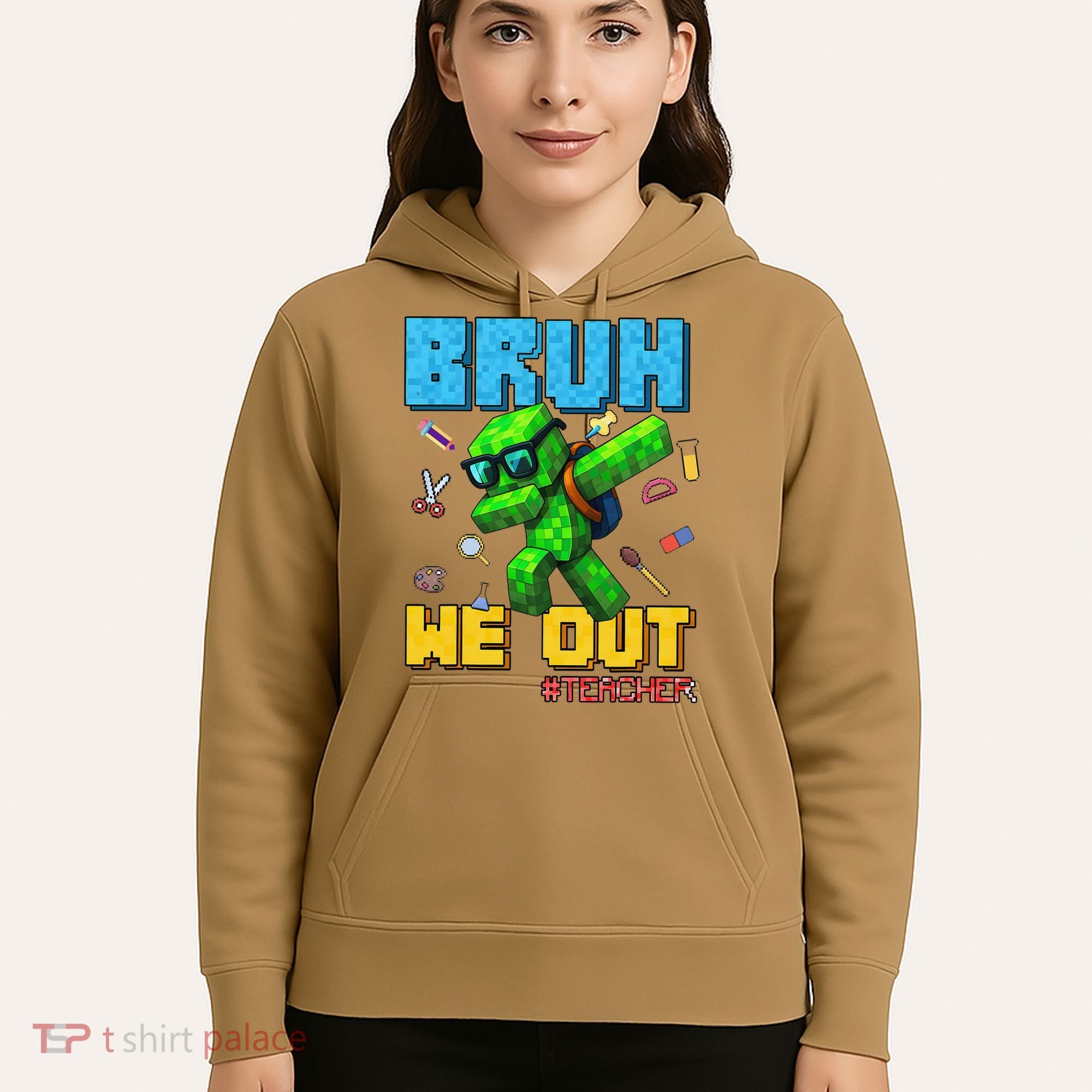 Teacher Appreciation Bruh We Out Gamer Pixel Style Summer Hoodie