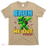 Teacher Appreciation Bruh We Out Gamer Pixel Style Summer T-Shirt thumb 0