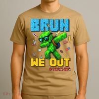 Teacher Appreciation Bruh We Out Gamer Pixel Style Summer T-Shirt thumb 3