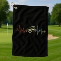 Theatre Actor Broadway Musical Theater Nerd Golf Towel thumb 1