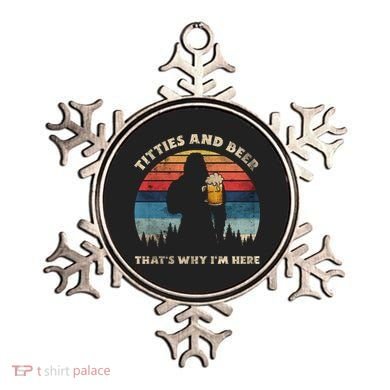 Titties And Beer That’s Why Im Here Oktoberfest Funny Ape Gift Ornament