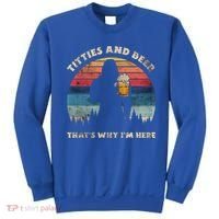 Titties And Beer That’s Why Im Here Oktoberfest Funny Ape Gift Sweatshirt thumb 0