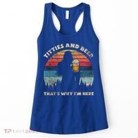 Titties And Beer That’s Why Im Here Oktoberfest Funny Ape Gift Women's Tank Top thumb 0