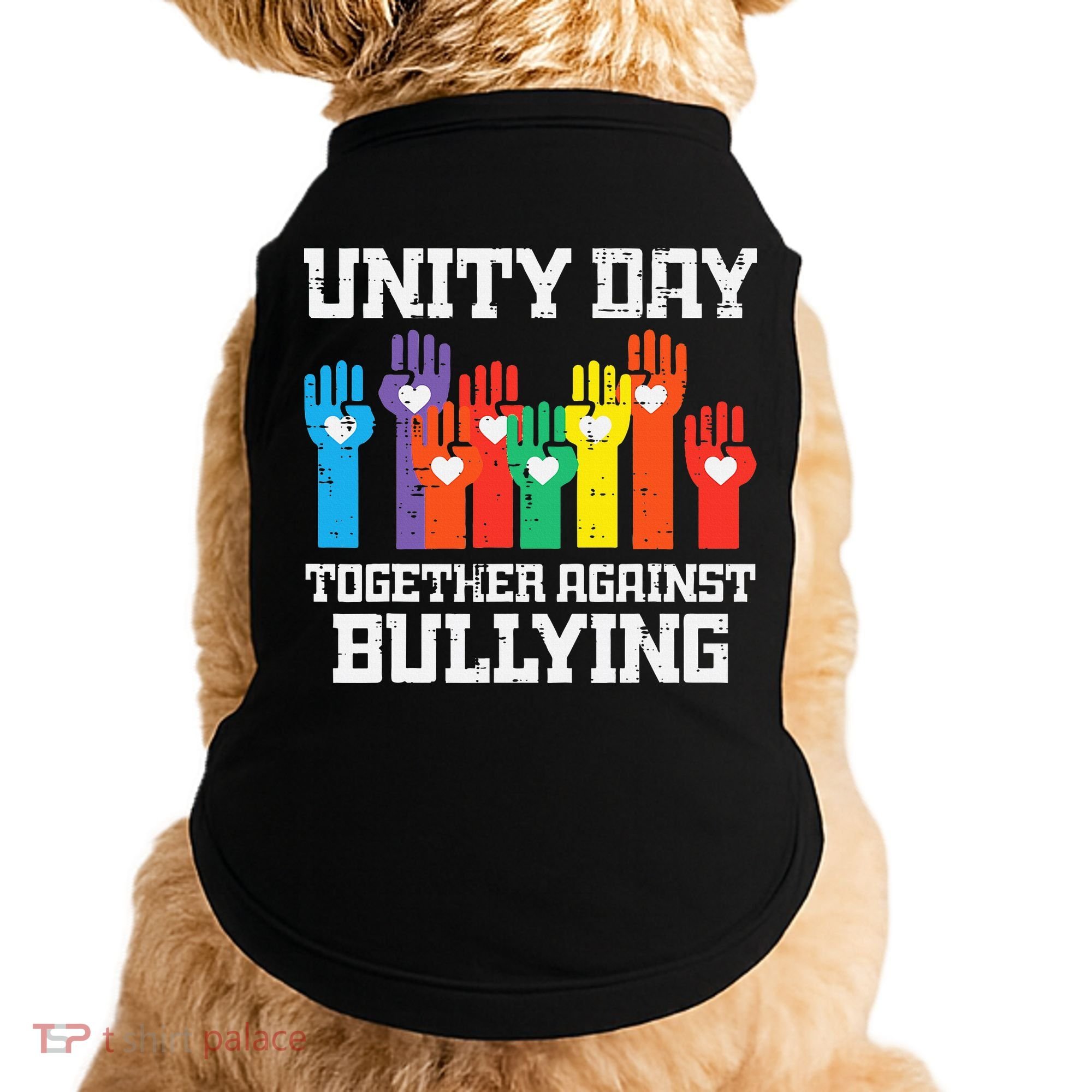 Together Against Bullying Orange Anti Bully Unity Day Doggie Tank