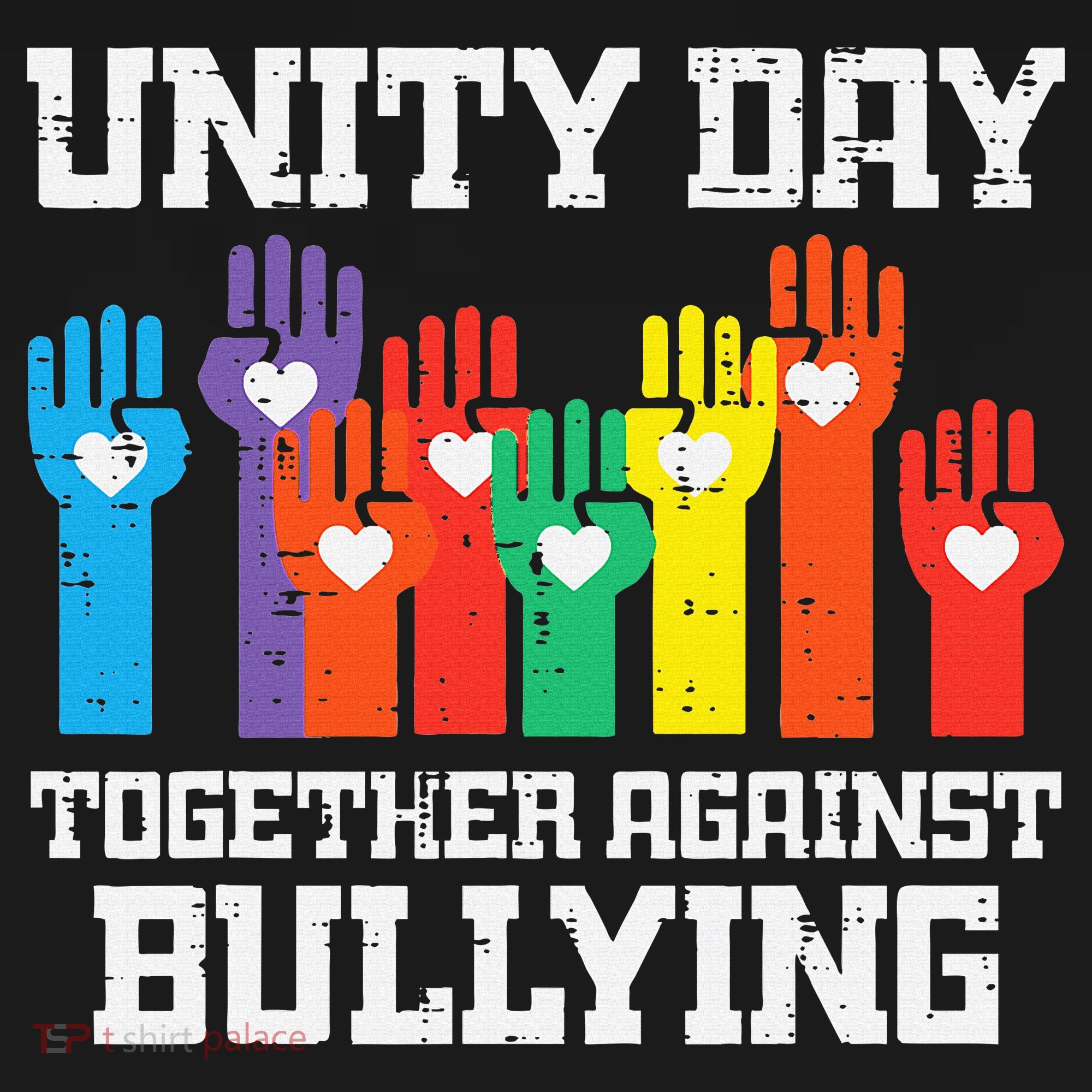 Together Against Bullying Orange Anti Bully Unity Day Doggie Tank
