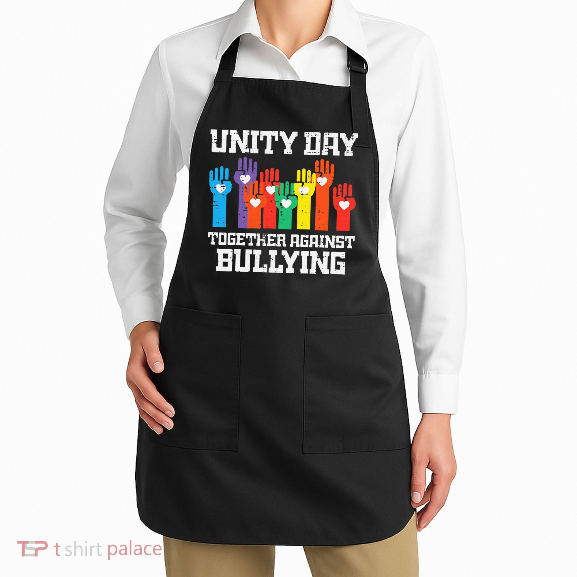 Together Against Bullying Orange Anti Bully Unity Day Apron