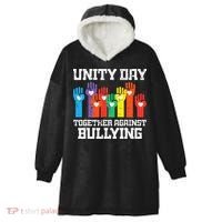 Together Against Bullying Orange Anti Bully Unity Day Hooded Wearable Blanket thumb 0