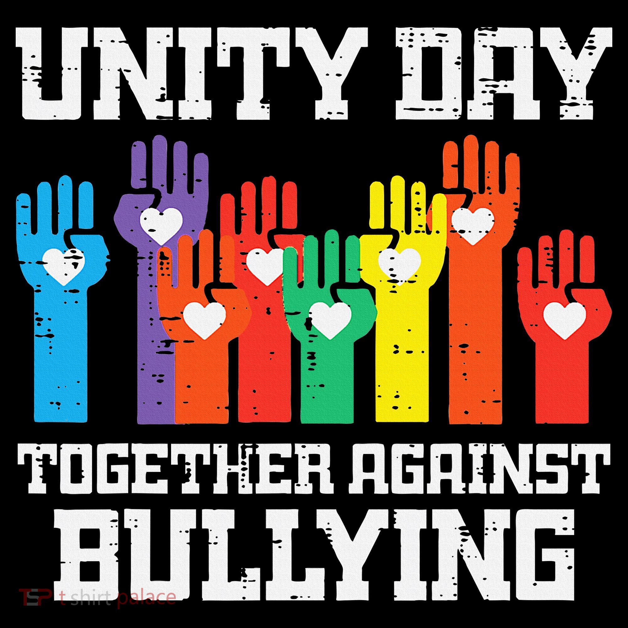 Together Against Bullying Orange Anti Bully Unity Day Women's Hoodie