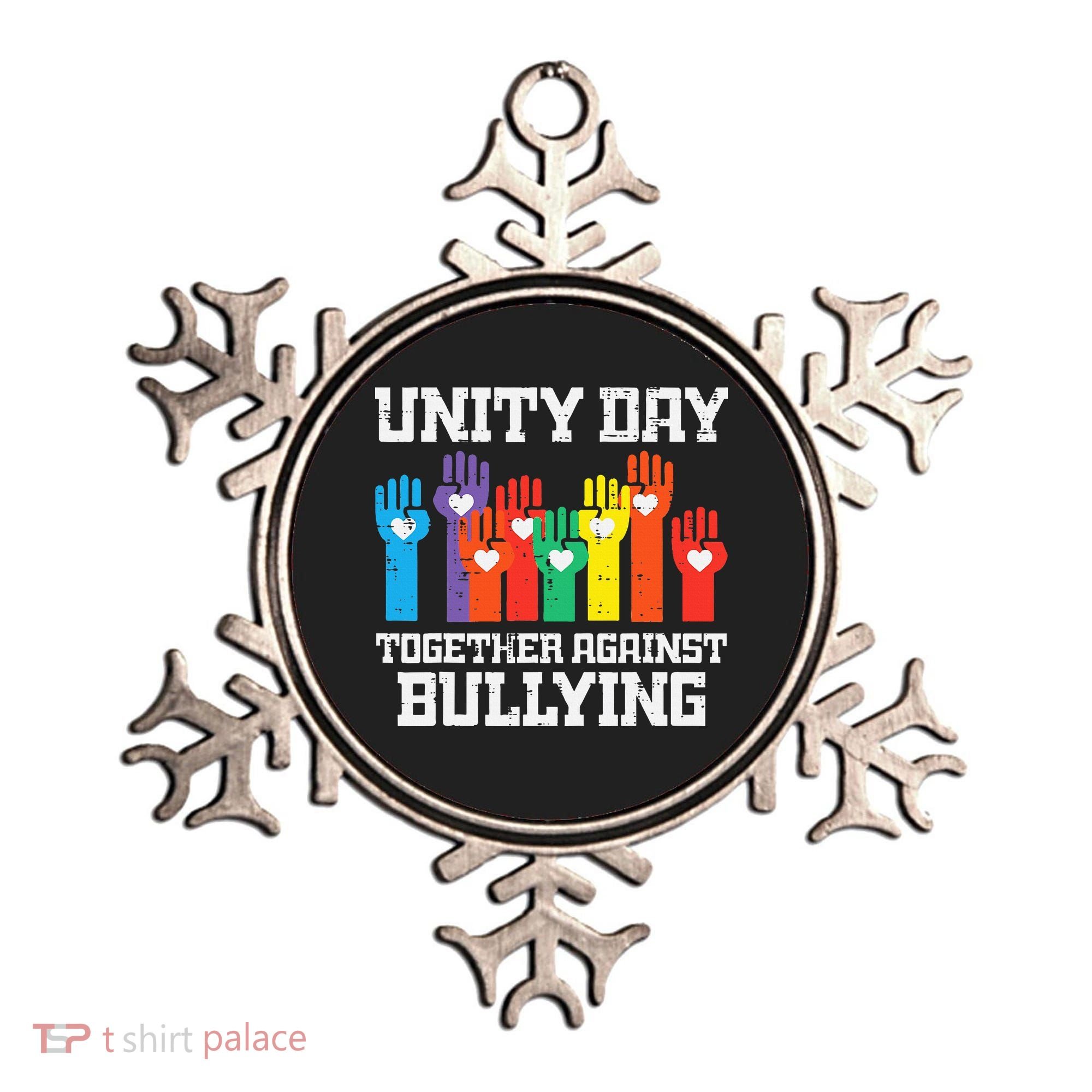 Together Against Bullying Orange Anti Bully Unity Day Ornament