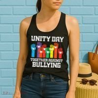 Together Against Bullying Orange Anti Bully Unity Day Women's Tank Top thumb 2