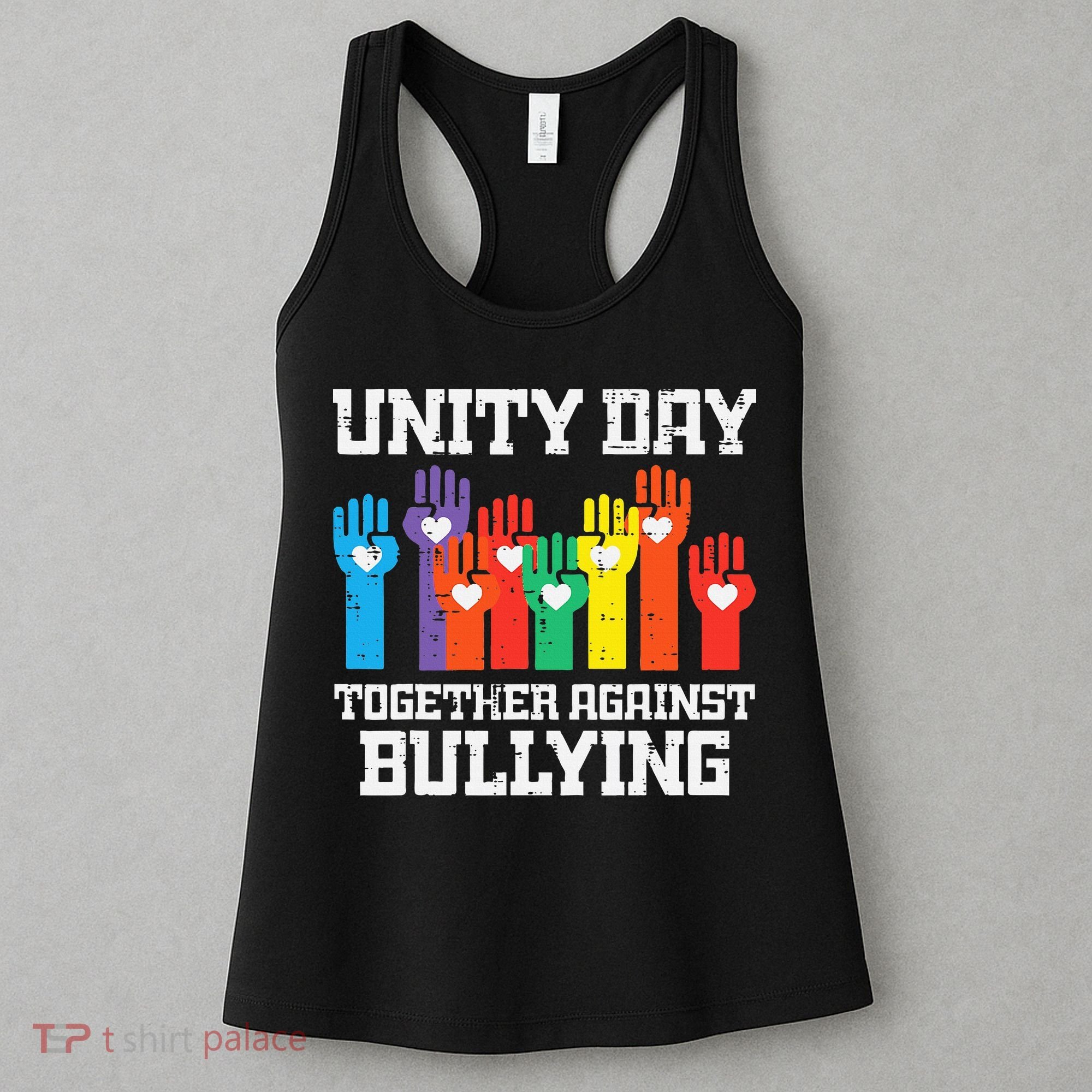 Together Against Bullying Orange Anti Bully Unity Day Women's Tank Top
