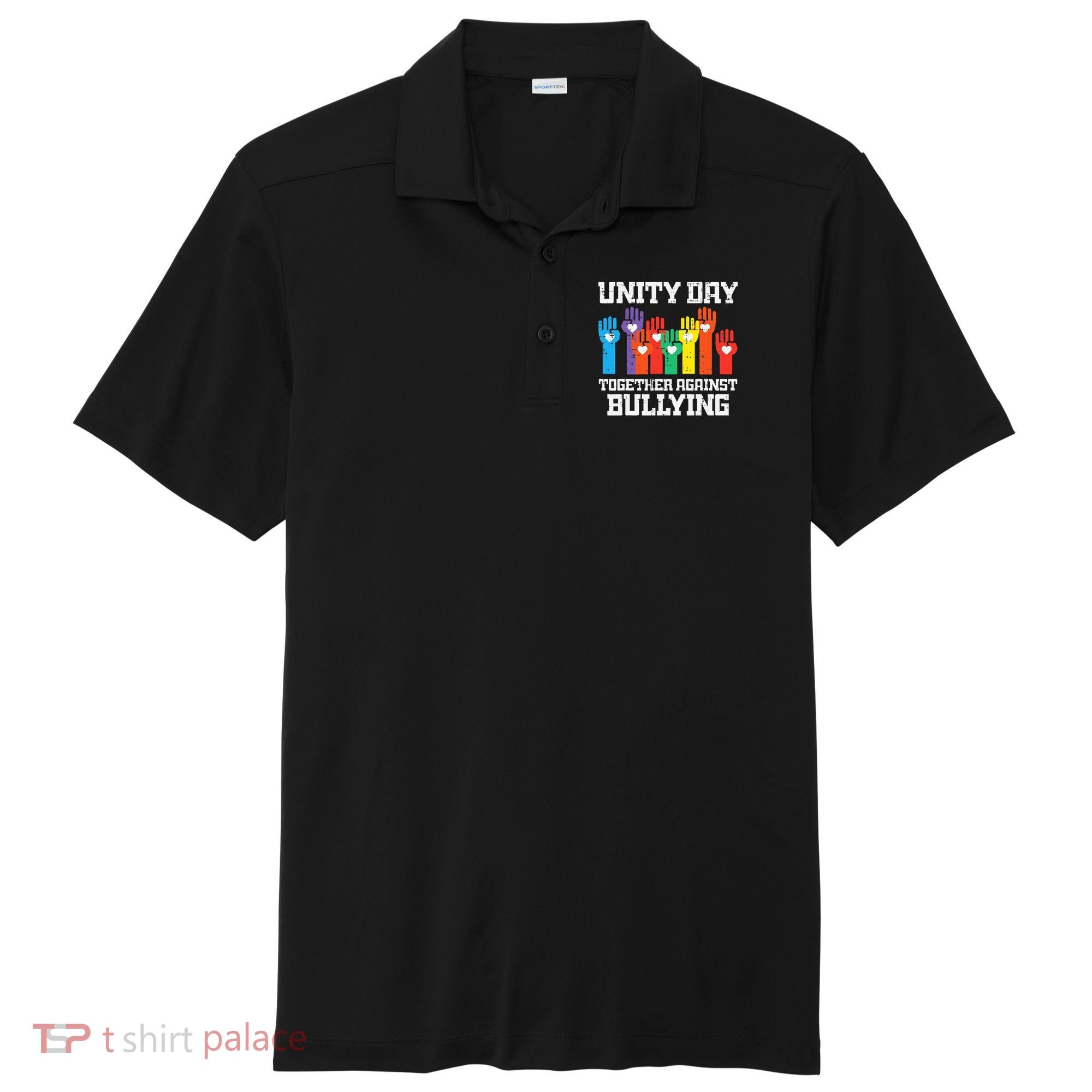 Together Against Bullying Orange Anti Bully Unity Day Sport-Tek Posi-UV Pro Polo