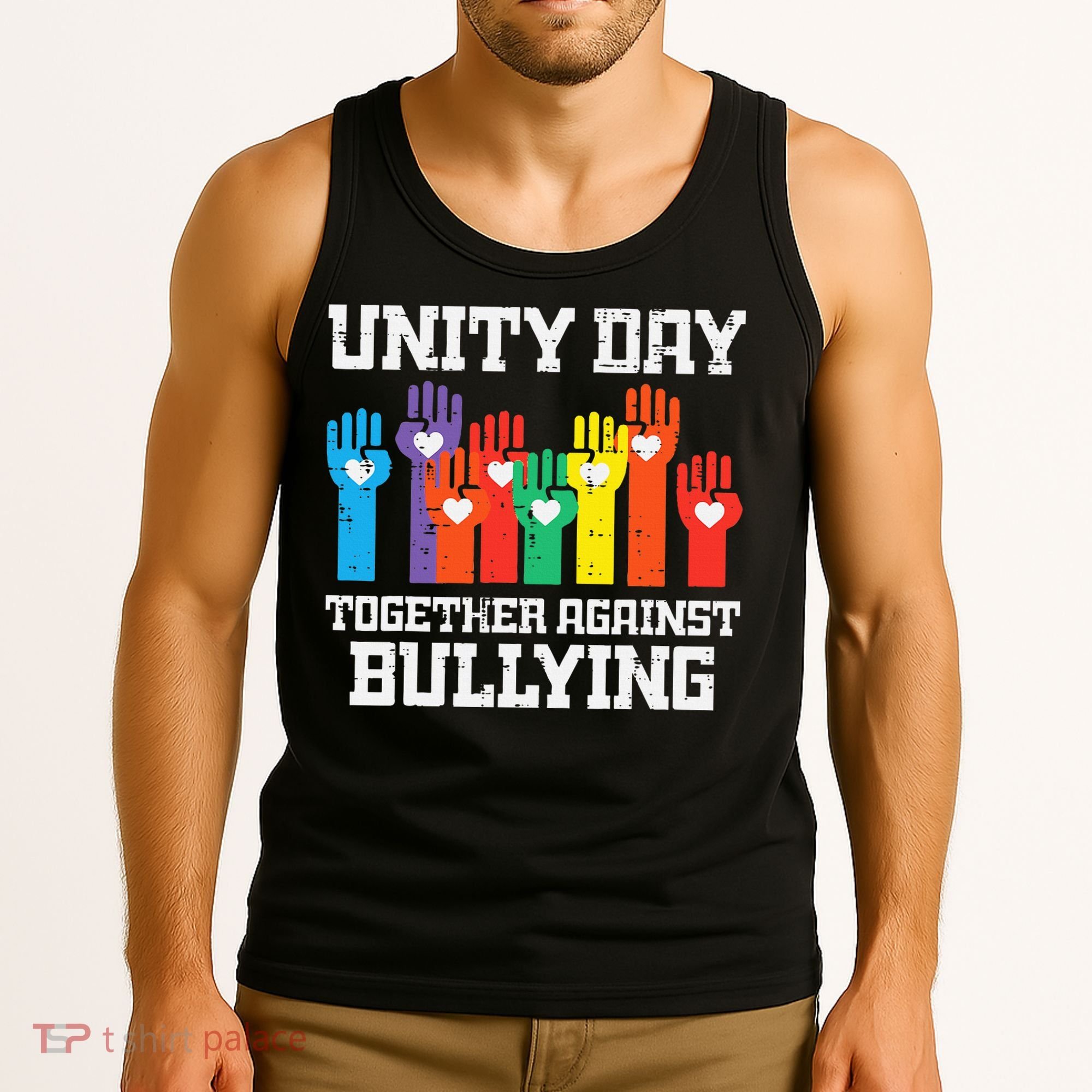 Together Against Bullying Orange Anti Bully Unity Day Tank Top