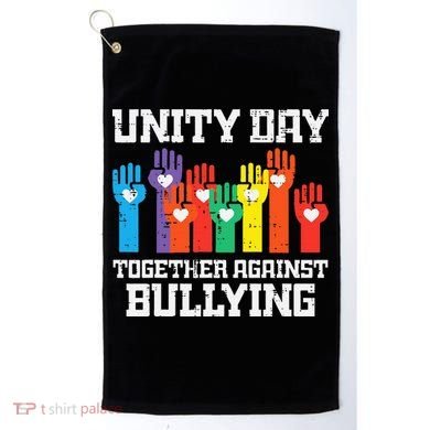 Together Against Bullying Orange Anti Bully Unity Day Golf Towel