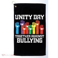 Together Against Bullying Orange Anti Bully Unity Day Golf Towel thumb 0