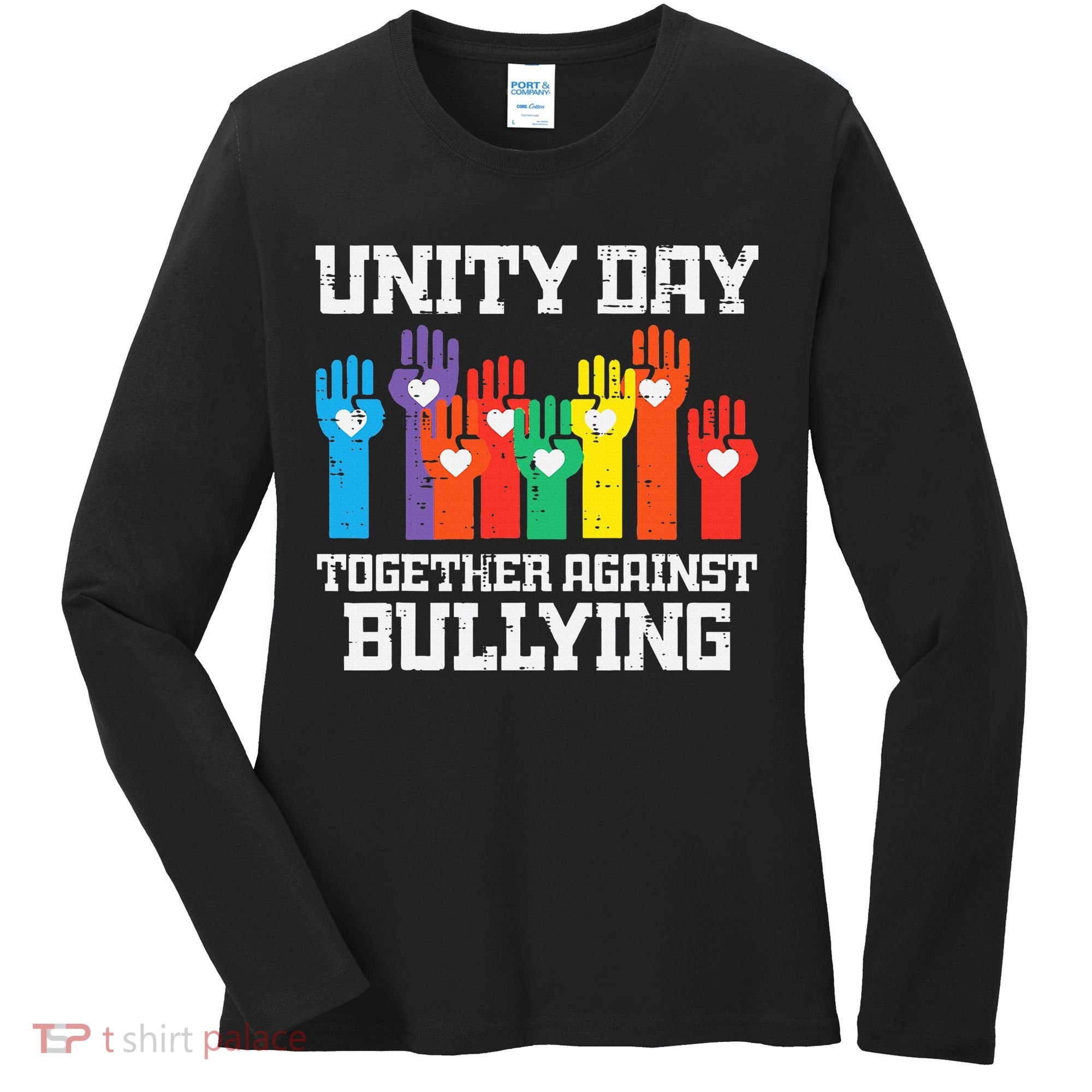 Together Against Bullying Orange Anti Bully Unity Day Women's Long Sleeve Shirt