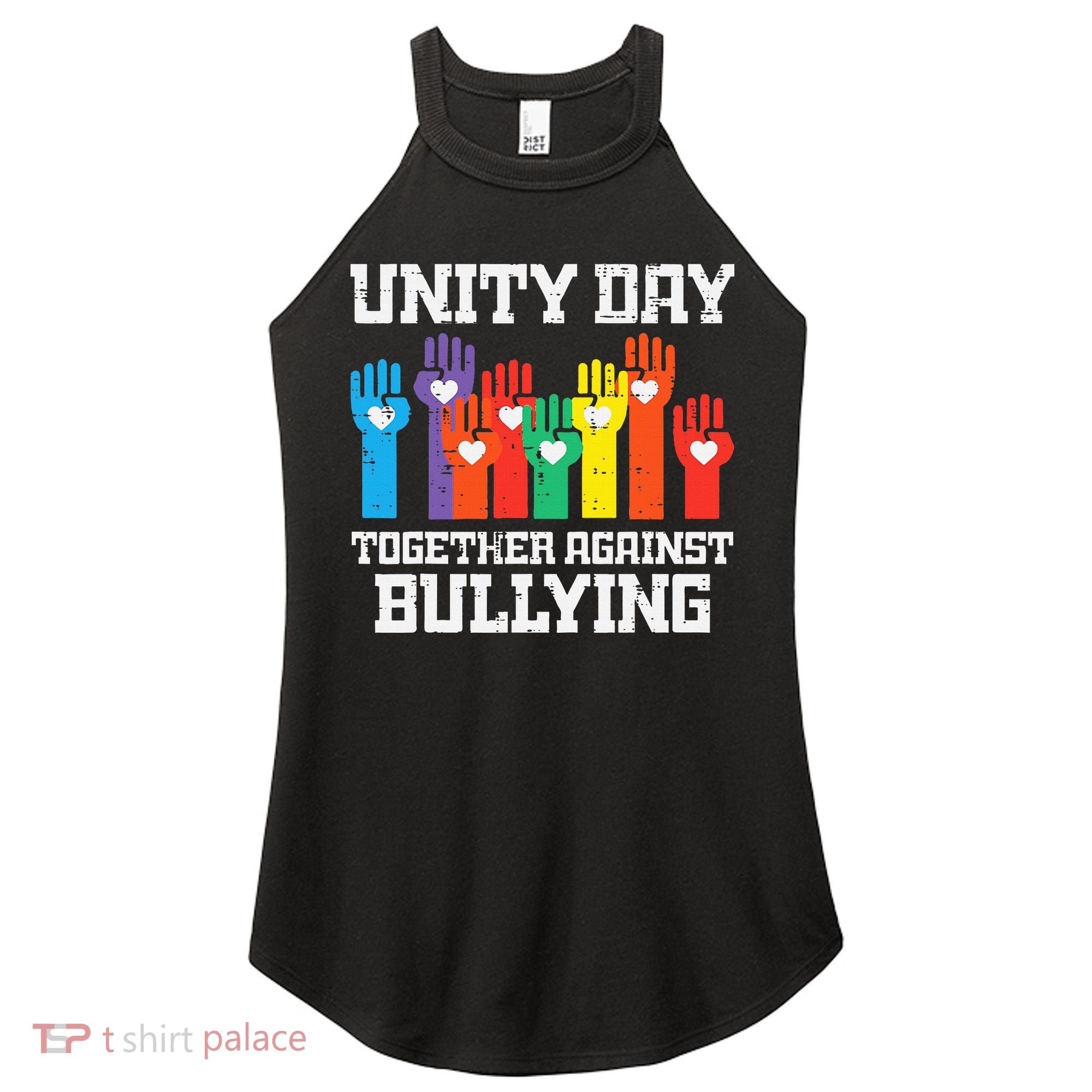 Together Against Bullying Orange Anti Bully Unity Day Women's Perfect Tri Rocker Tank